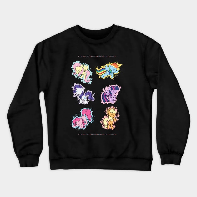 The Mane Six Crewneck Sweatshirt by LovelyKouga